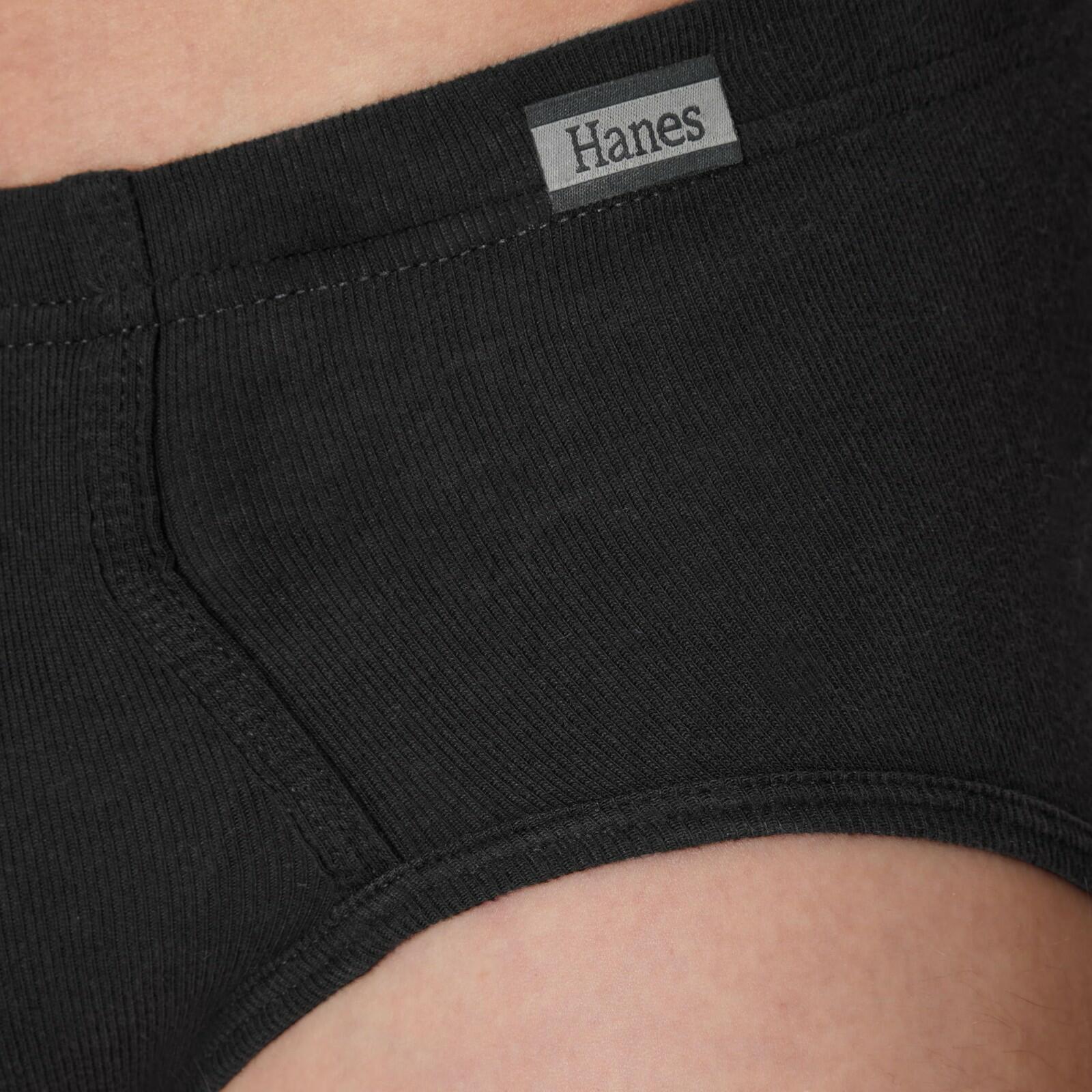 Hanes Men's 6-Pack, Mid-Rise Briefs, Stretch Cotton Multi-Color, Large