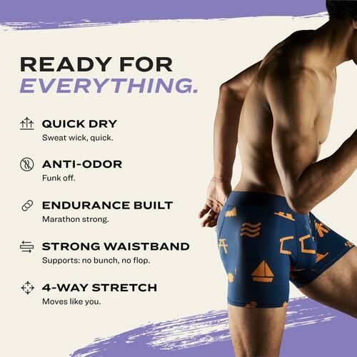 Pair of Thieves Hustle Camp Fire Boxer Brief 2-Pack Navy LG
