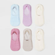 All In Motion Womens 2) 6pks Marled Pace Liner No Show Socks Assorted Color 4-10