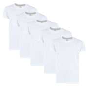 Fruit of the Loom Boys' Crew T-Shirts 5pk - White - XL