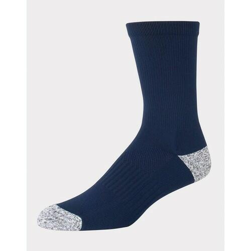 Hanes Moves Premium Men's Performance Crew Socks 4pk - Navy/Black/Gray 6-12