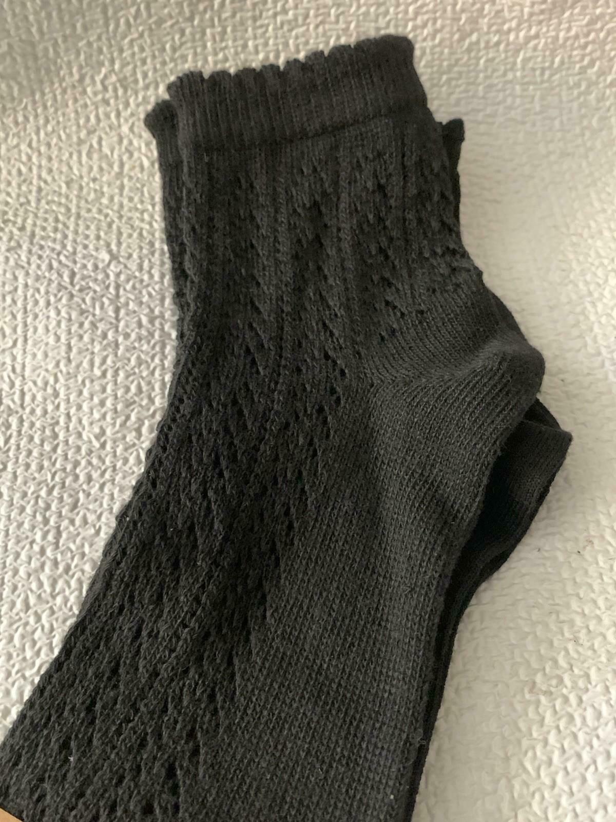 Steve Madden SMSKL1064 2 Pair Black Anklets Socks Shoe Sz 5-10