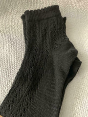 Steve Madden SMSKL1064 2 Pair Black Anklets Socks Shoe Sz 5-10