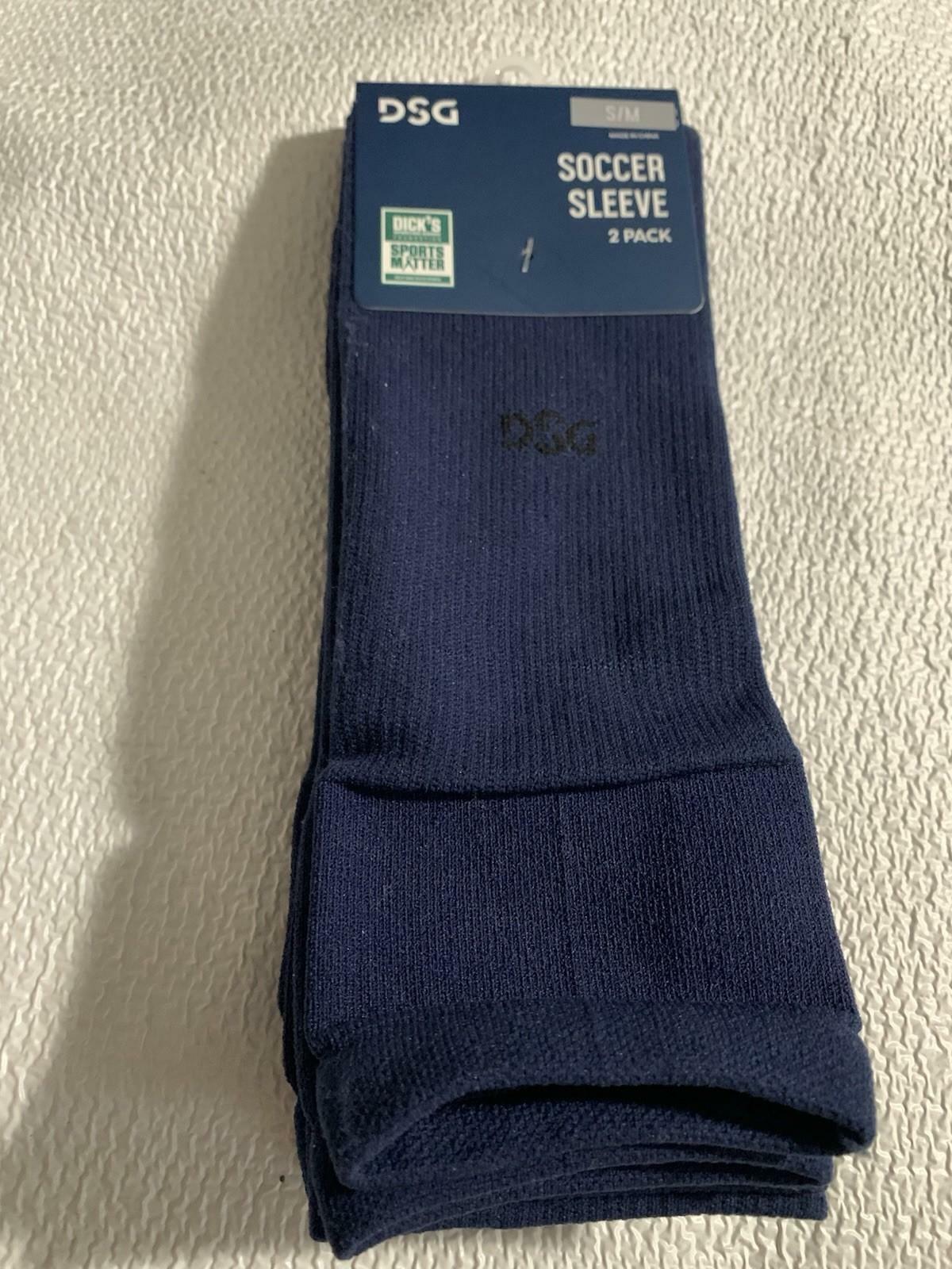 DSG DSGSCRSLV01 Navy Soccer Sleeve Sz S/M 2 Pair