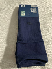 DSG DSGSCRSLV01 Navy Soccer Sleeve Sz S/M 2 Pair