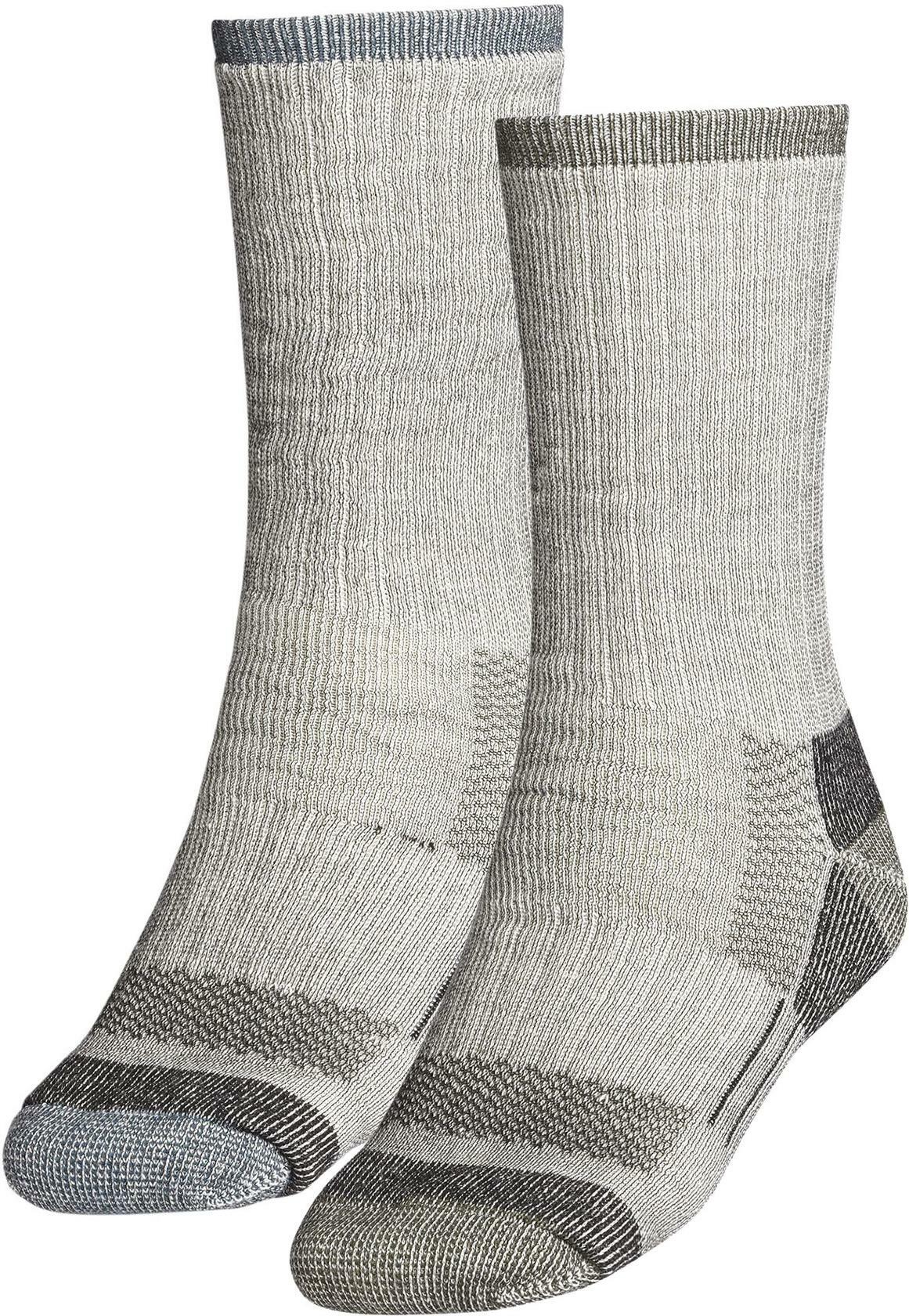 Alpine Design Merino Hiker Socks - 2 Pack, Men's, Medium, Black