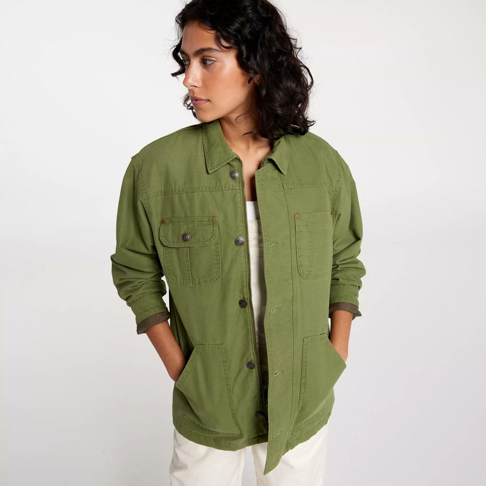 Alpine Design Women's Quilted Lined Chore Coat, XS, Lush Olive