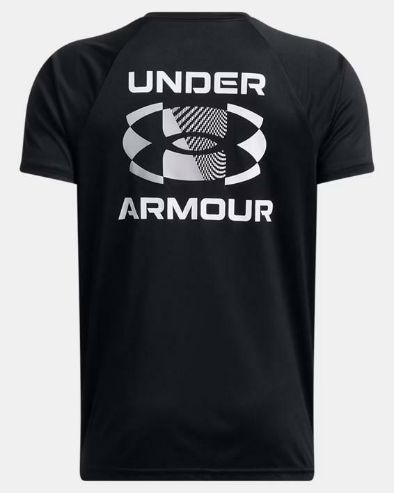 Under Armour Boy's Velocity Split Logo SS BB T-Shirt Black Large