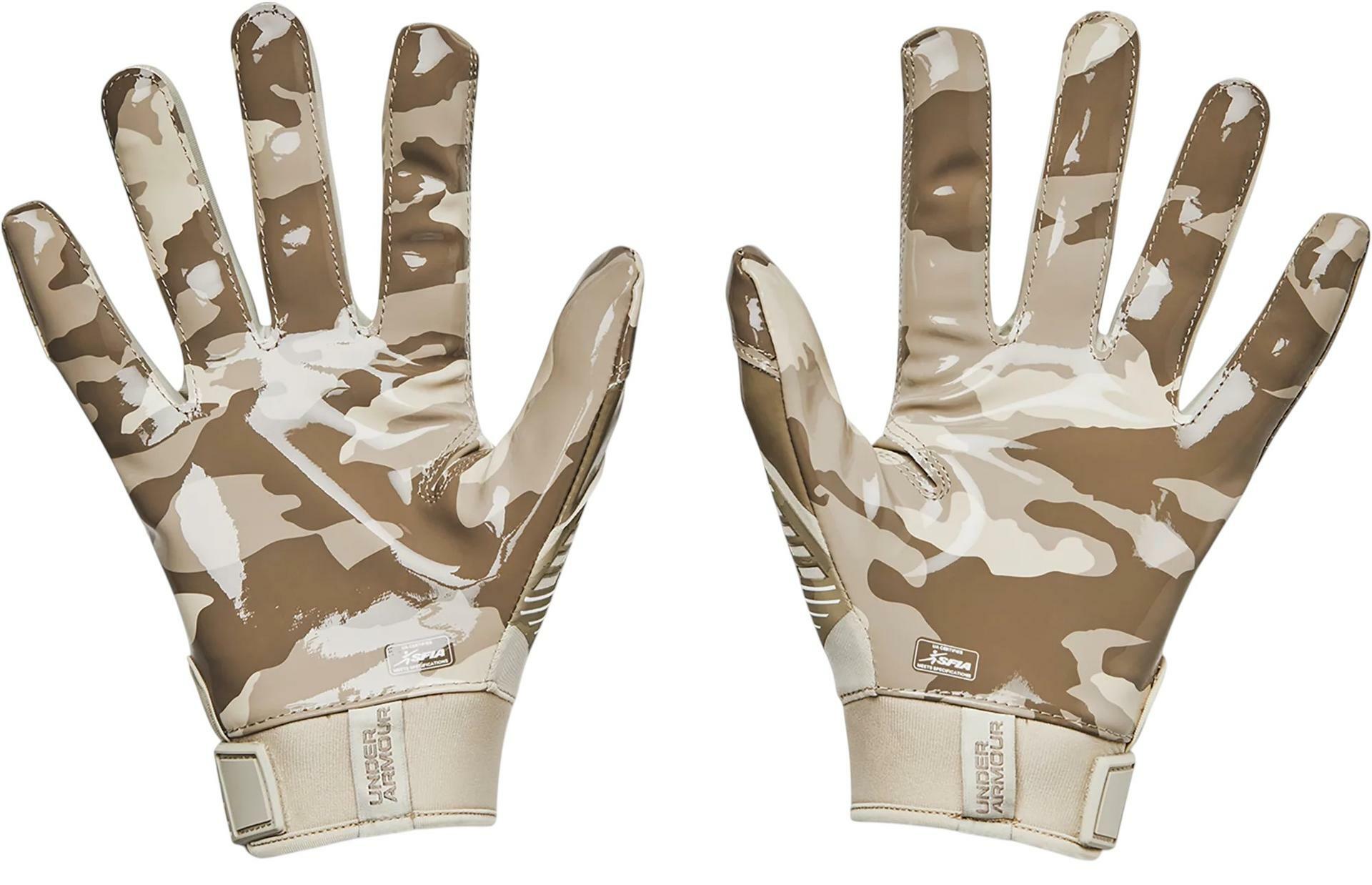 Under Armour Men's F9 Nitro Football Gloves M Tan Camo
