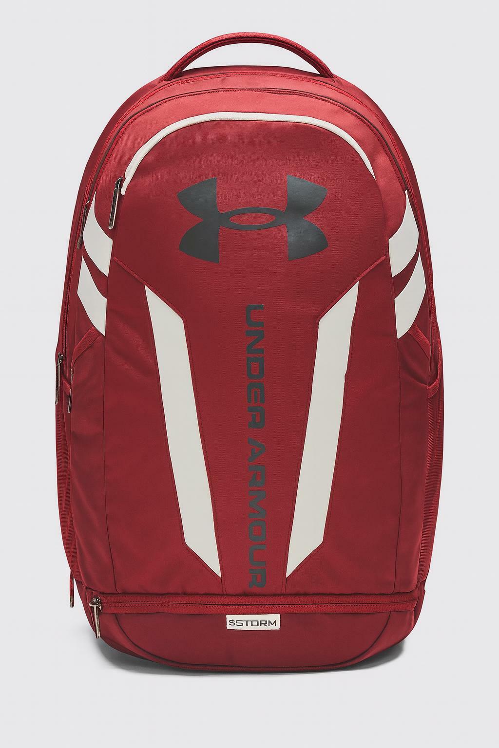 UA Hustle 5.0 Backpack-Cardinal Red OSFA