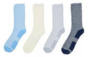 Northeast Outfitters Hiker Socks 4-Pack, Men's, Medium, Cream/Blue