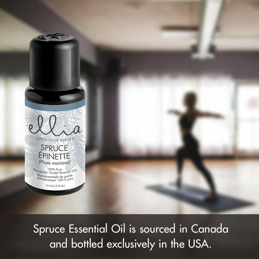 Ellia Spruce Diffuser Essential Oil | 15ml, 100% Pure, Therapeutic Grade