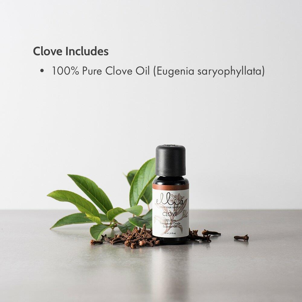 Ellia, Essential Oil, Clove 15mL (Clove - Eugenia caryophyllata)