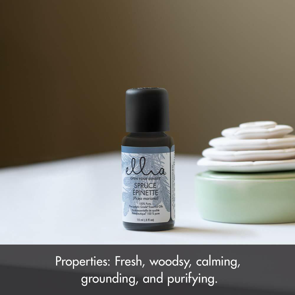 Ellia Spruce Diffuser Essential Oil | 15ml, 100% Pure, Therapeutic Grade