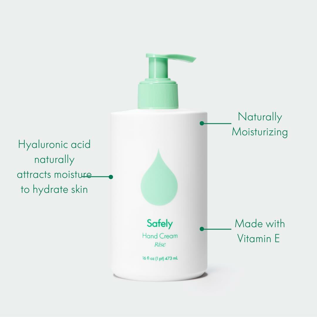 Safely - Hand Cream, pH balanced, No harsh chemicals 16Oz (Pk of 1)