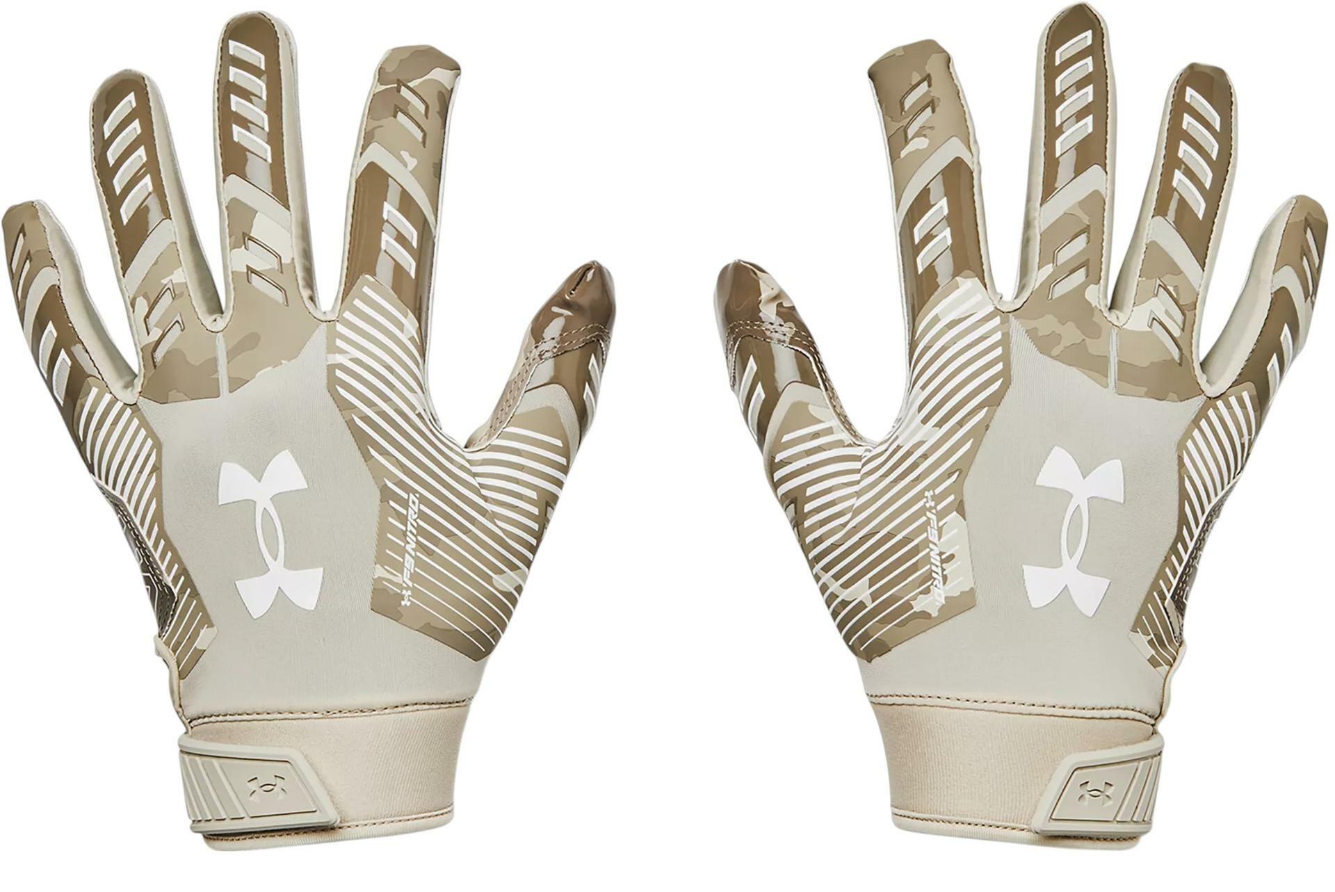 Under Armour Men's F9 Nitro Football Gloves M Tan Camo