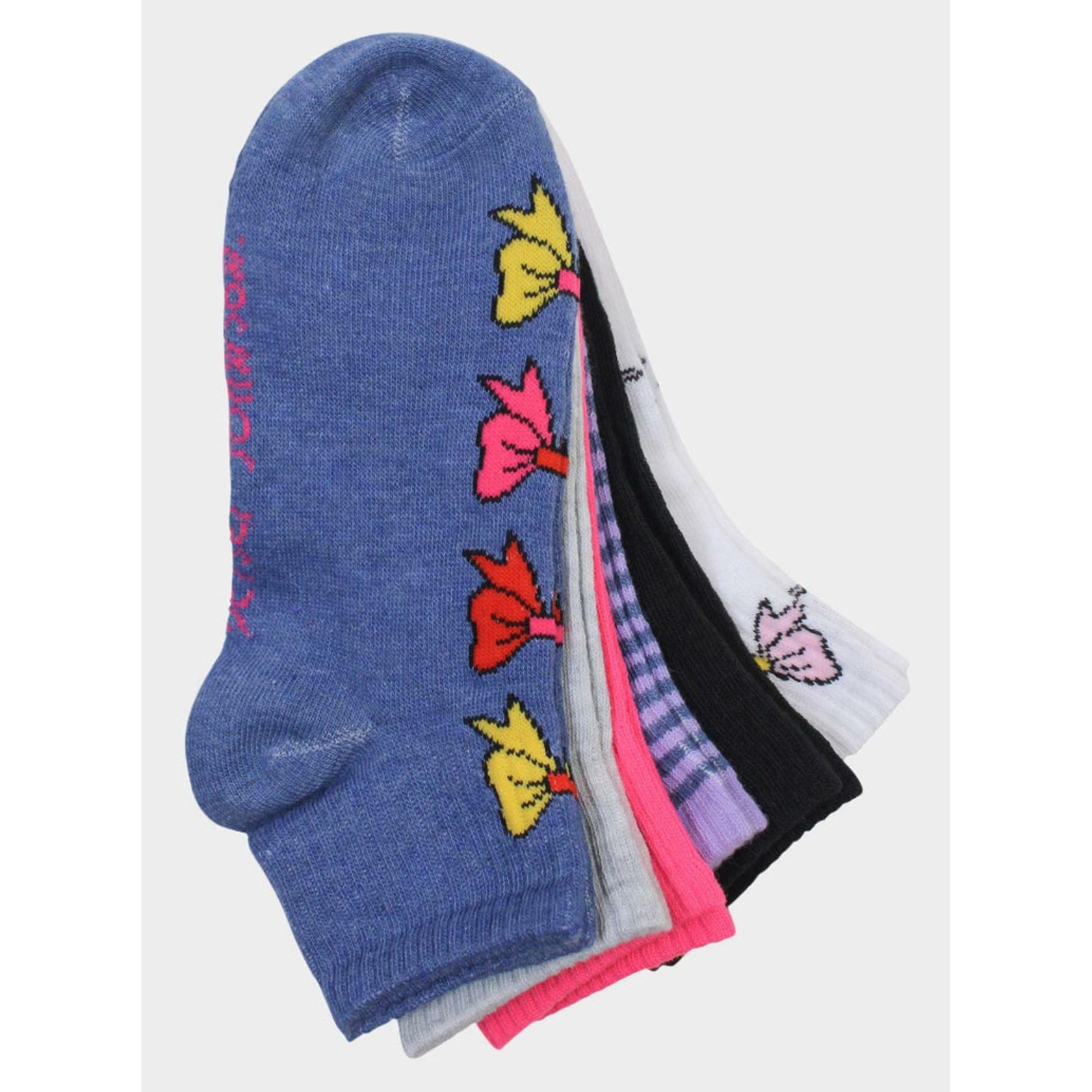 Blue Bow Socks 6-Pack by BETSEY JOHNSON OSFM
