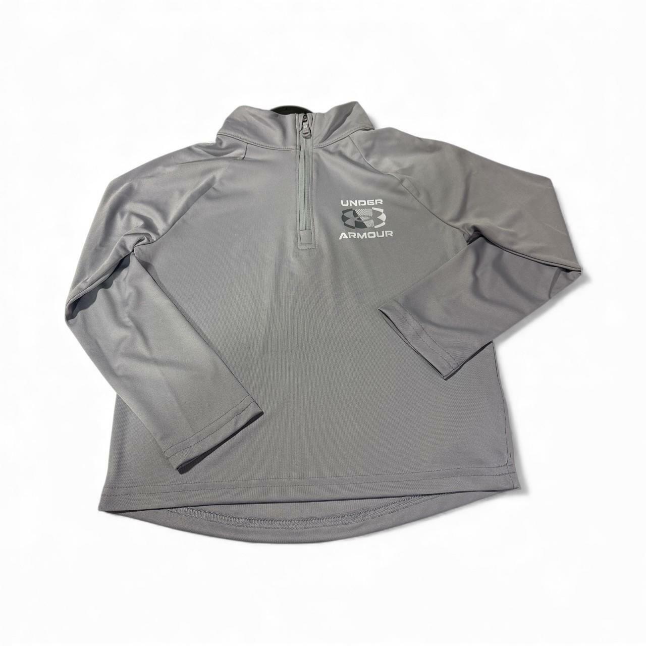 Under Armour Boys MFO Velocity 1/4 Zip Grey Size 4