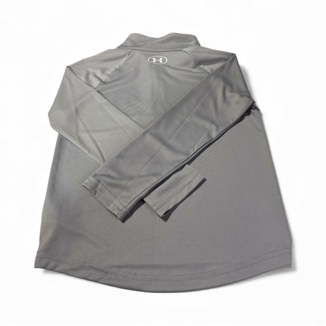 Under Armour Boys MFO Velocity 1/4 Zip Grey Size 4