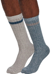Alpine Design Wool Ragg Hiker Socks 2 Pack, Men's, Medium, Brown