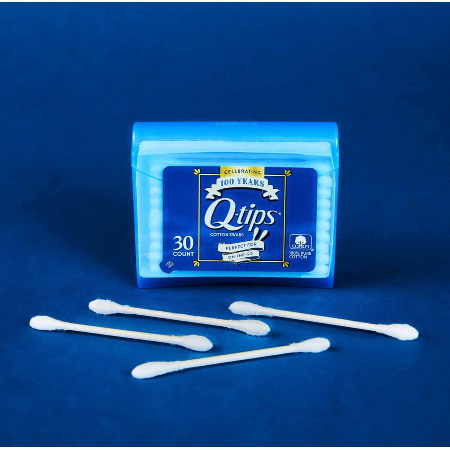 Q-tips Swabs Travel Pack,30 Count, Pack of 2