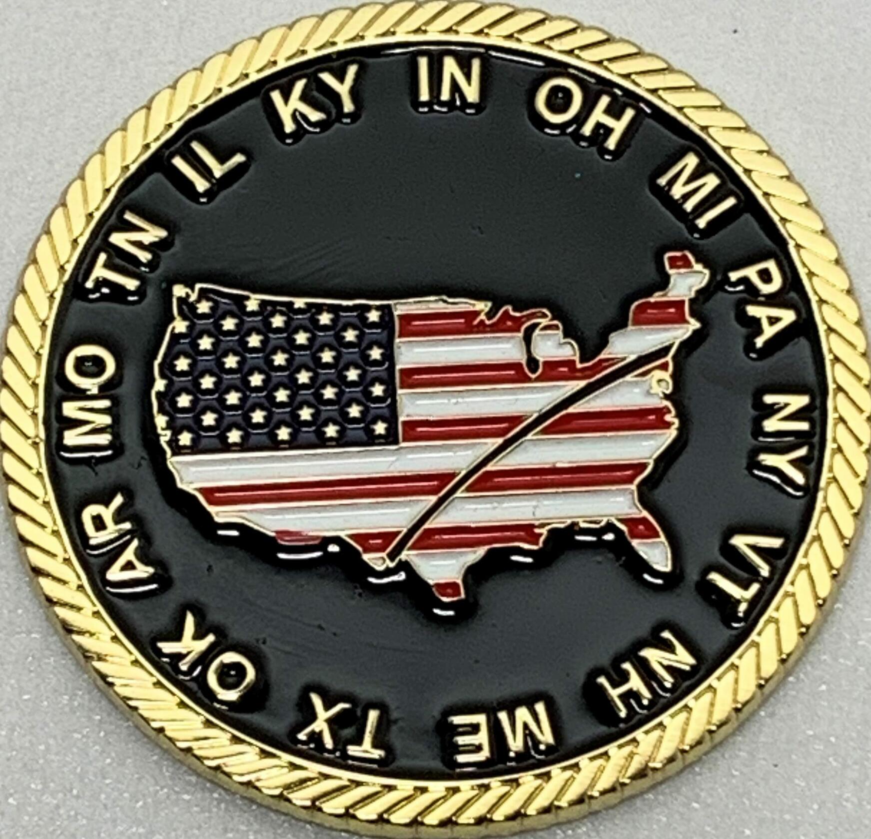 Total Solar Eclipse Challenge Coin 2024