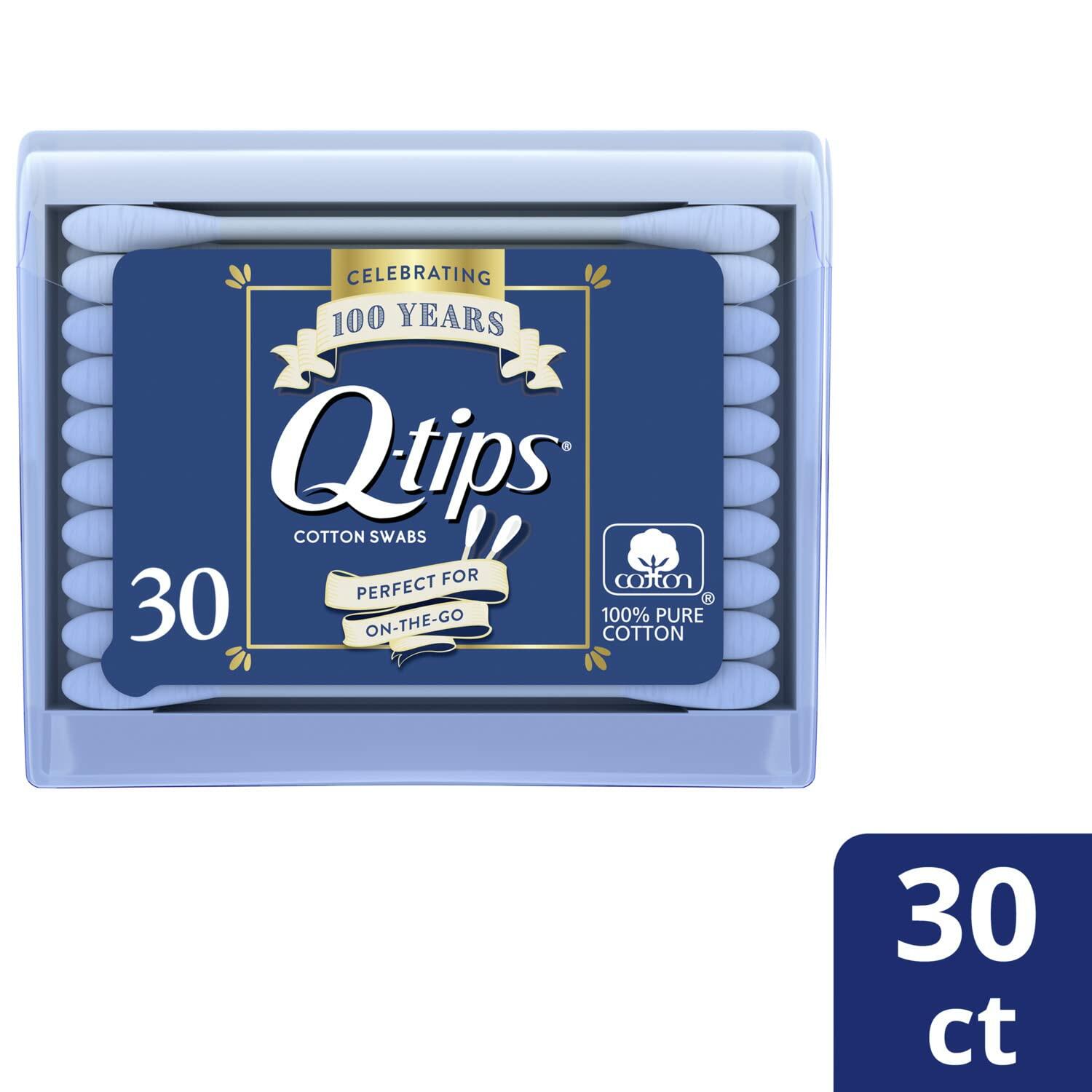 Q-tips Swabs Travel Pack,30 Count, Pack of 2