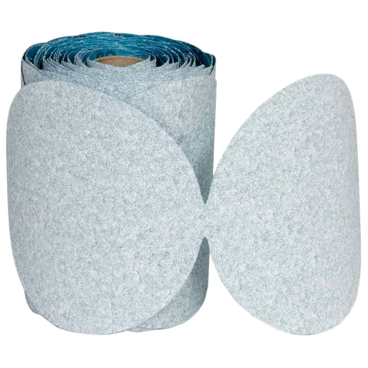 Norton 66261140502 5? Dry Ice A975 Ceramic Alumina Paper PSA Disc Roll P80 4 pk