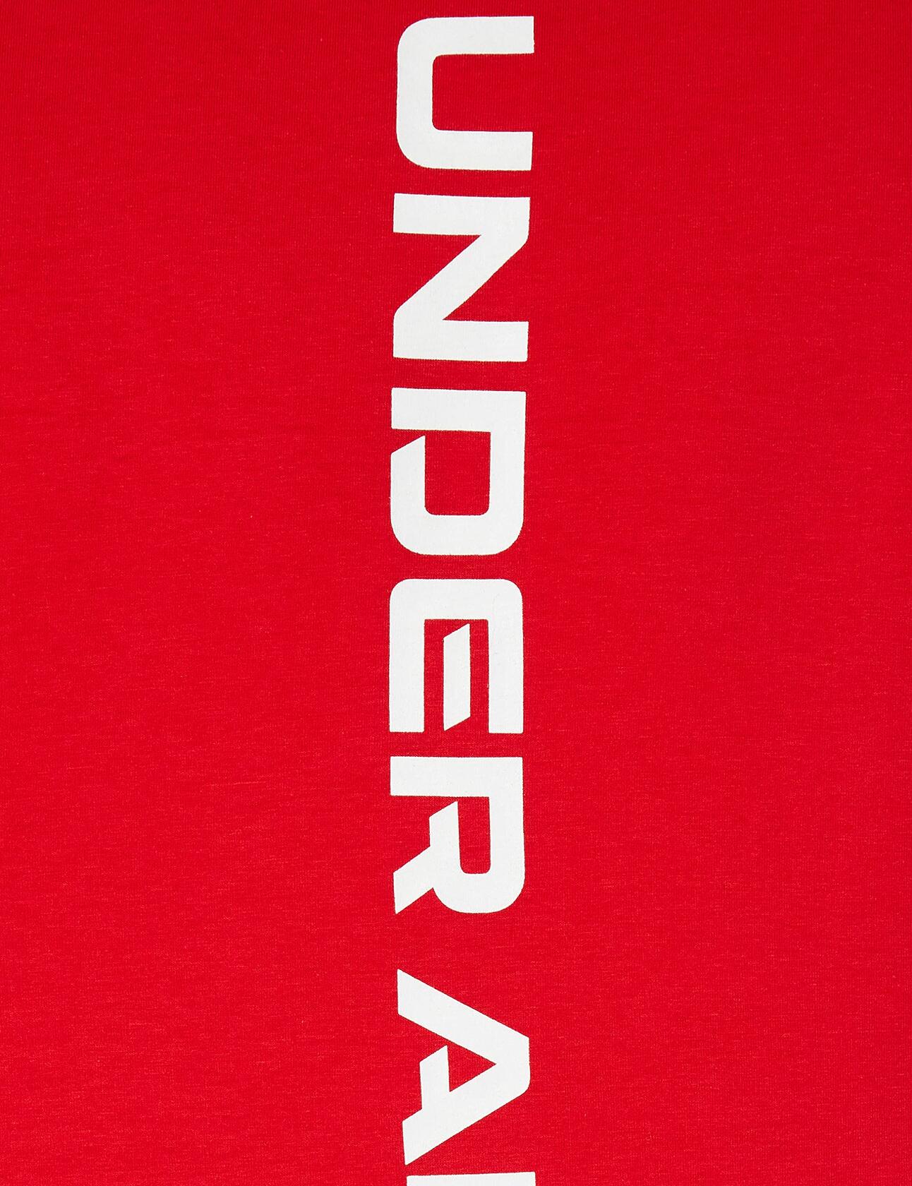 Under Armour Men's Baseline Cotton Tank , Red (600)/Summit White, Medium