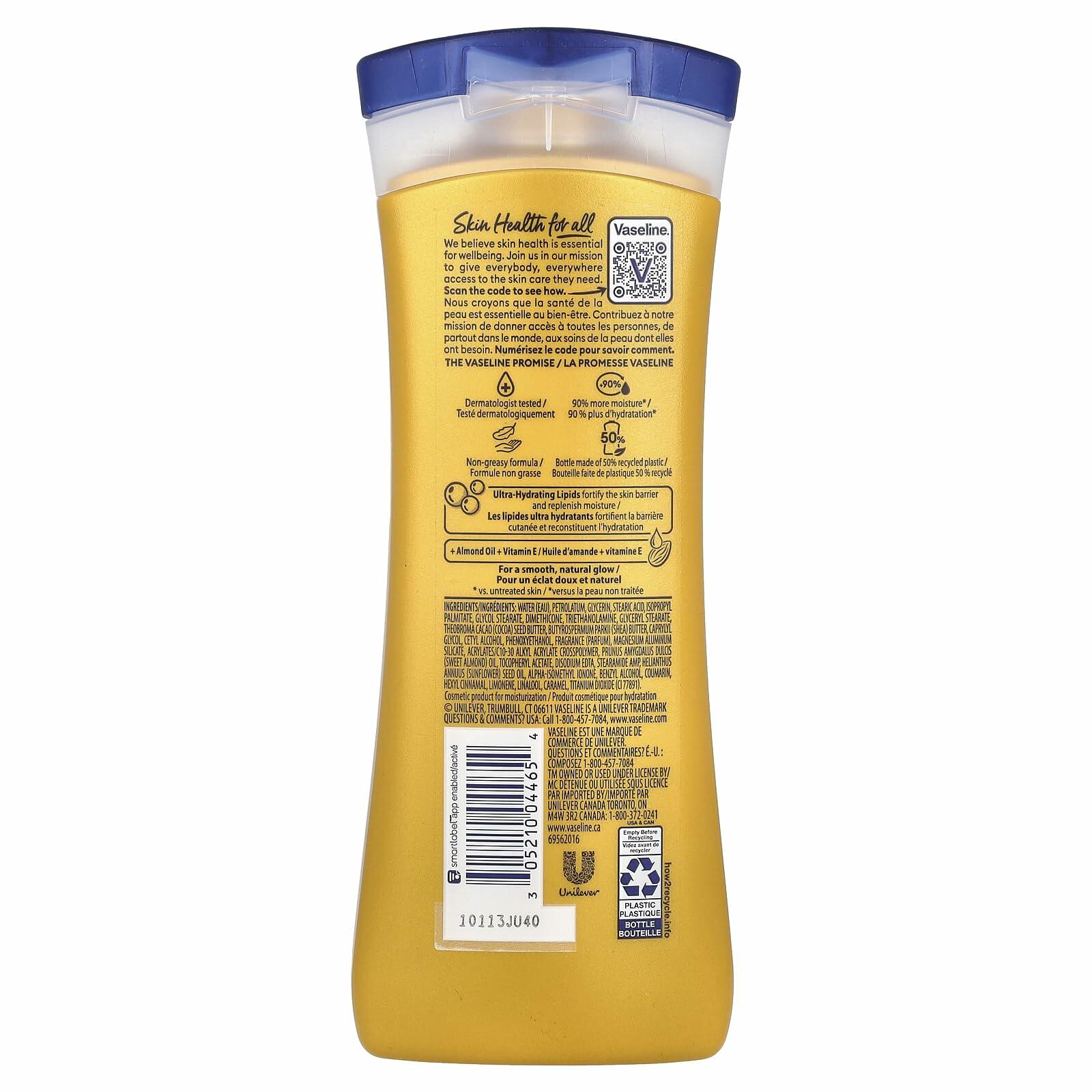 Vaseline Intensive Care Almond Smooth Hydrating Lipid Body Lotion, 10 Oz.