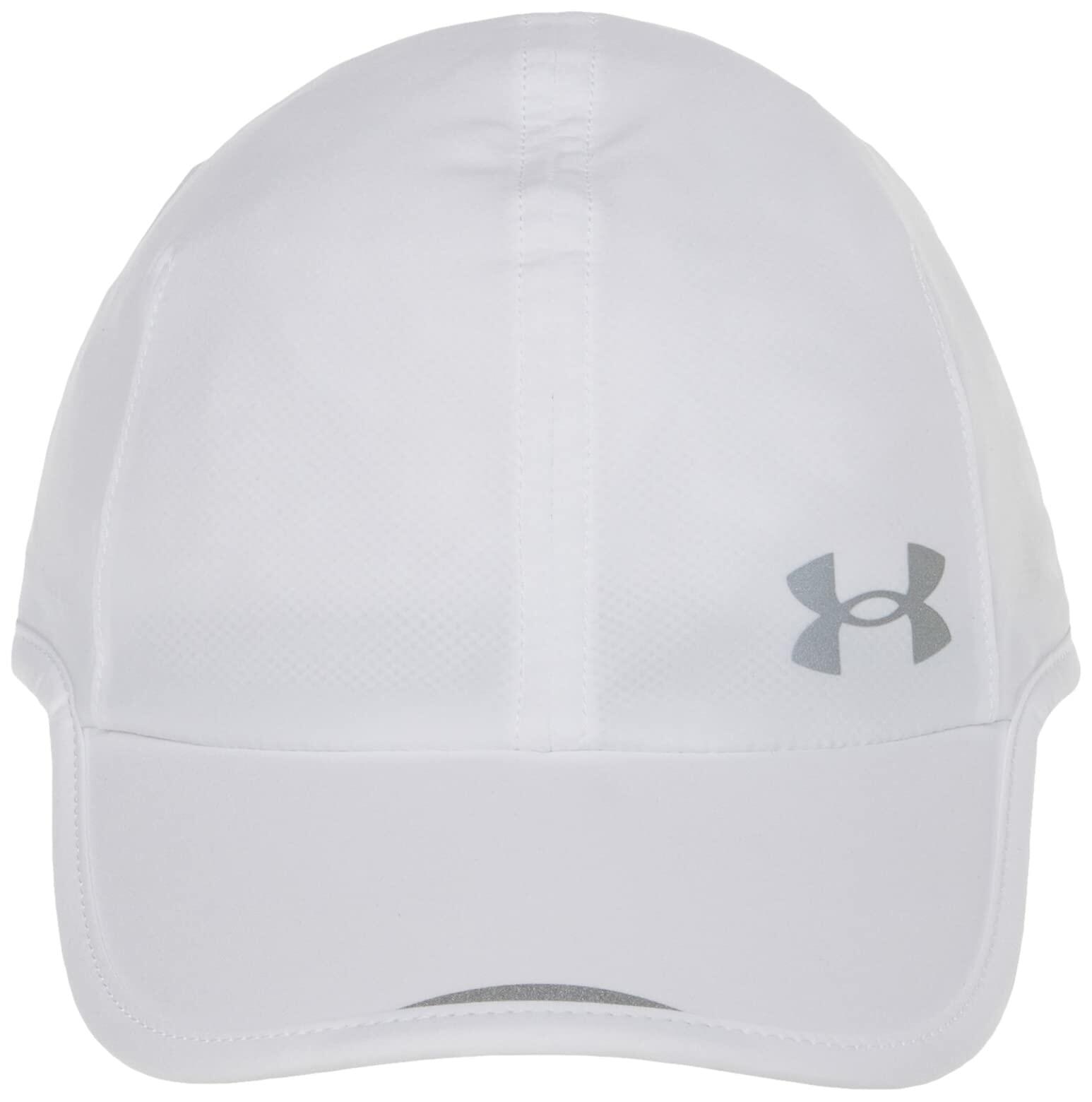 Under Armour Women's Launch Run Hat, White (100)/Reflective, One Size Fits Most