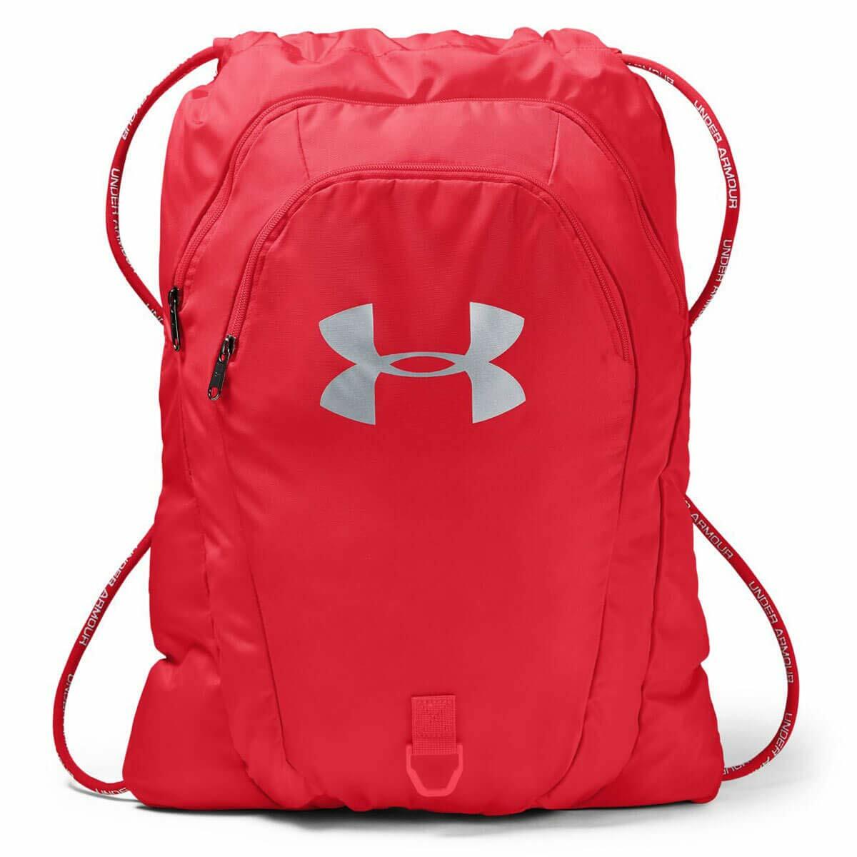 Under Armour Adult Undeniable 2.0 Sackpack Backpack Red/Silver 1342663-600