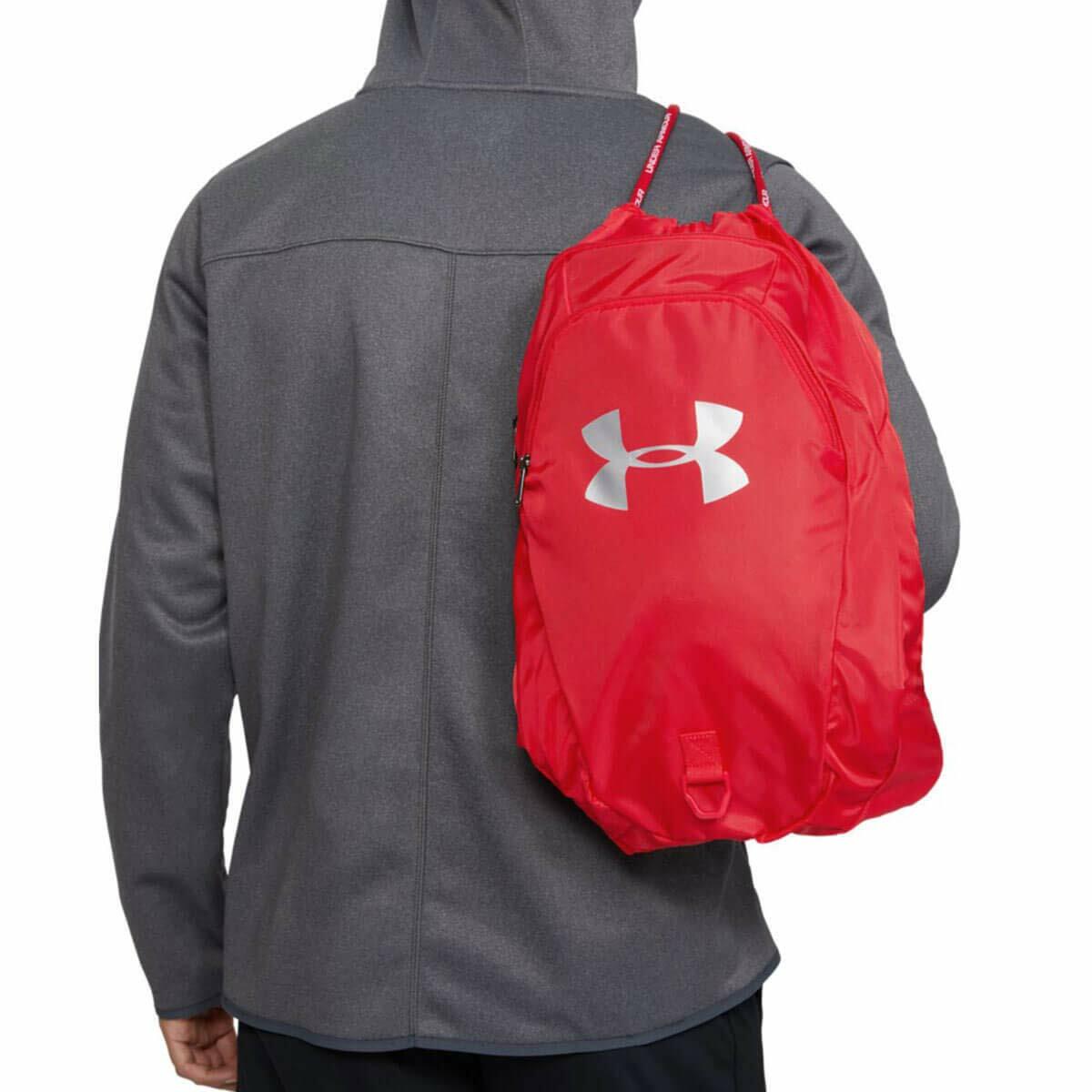 Under Armour Adult Undeniable 2.0 Sackpack Backpack Red/Silver 1342663-600