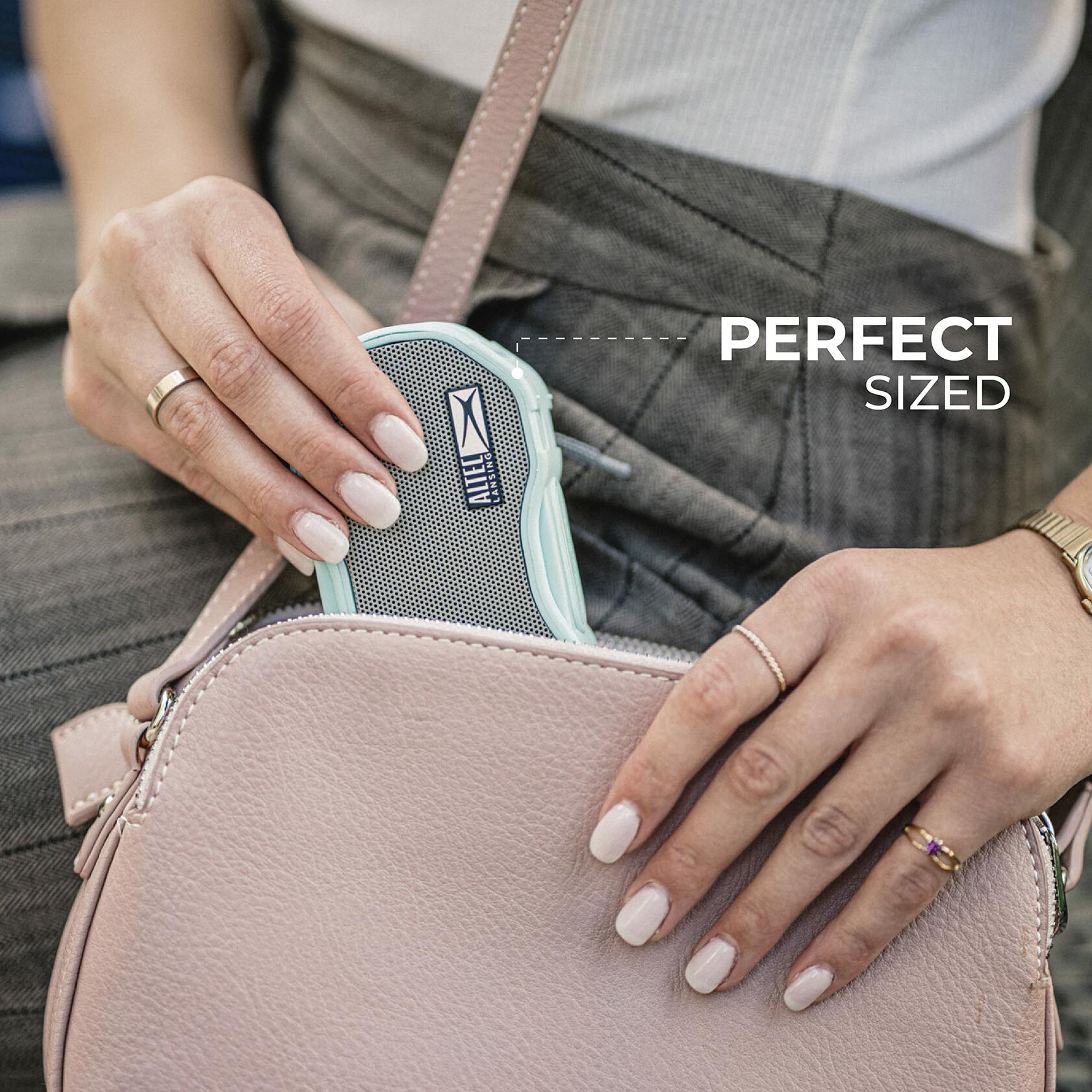 Altec Lansing Baby Boom XL Waterproof Bluetooth Speaker, Wireless 2 Pk, Mint