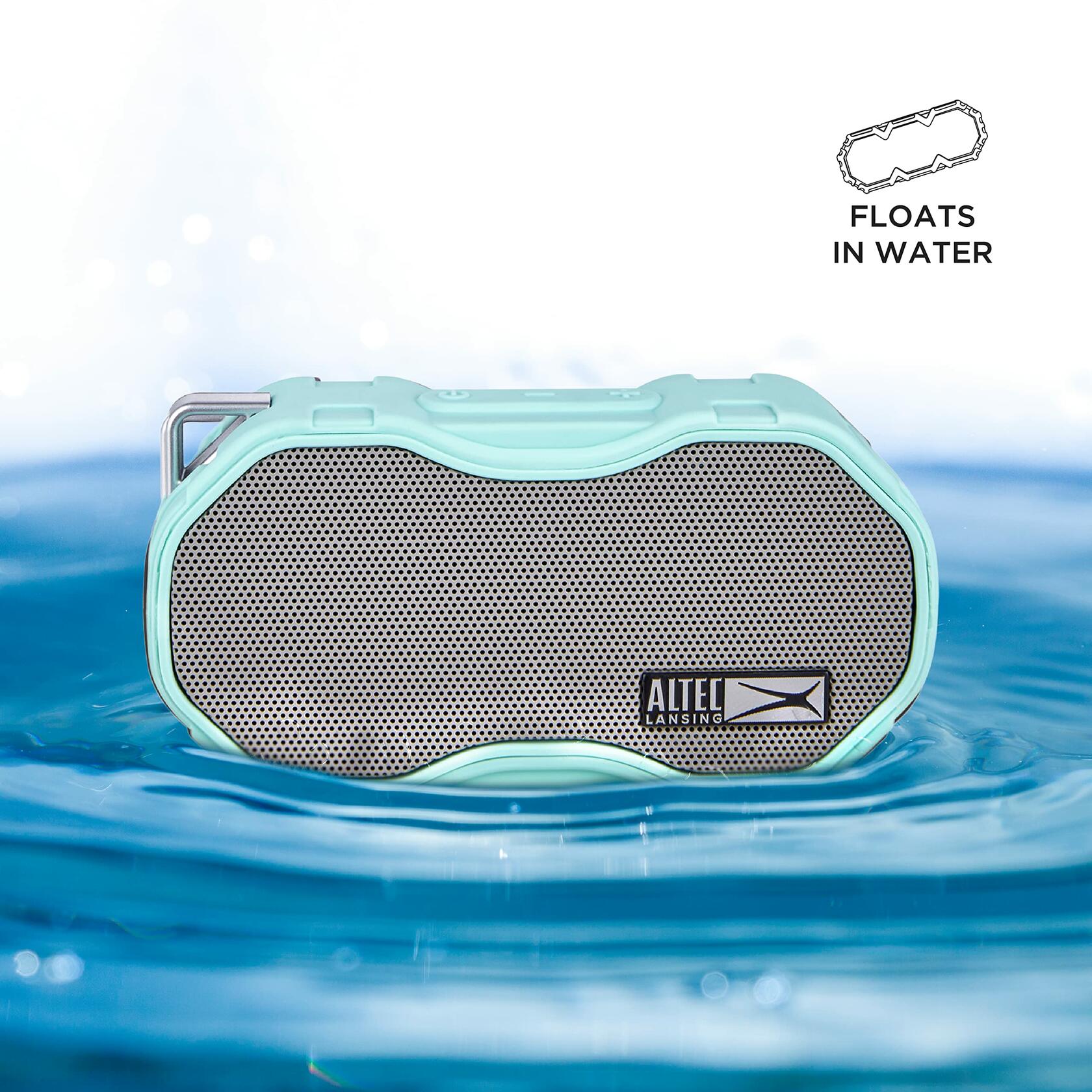 Altec Lansing Baby Boom XL Waterproof Bluetooth Speaker, Wireless 2 Pk, Mint
