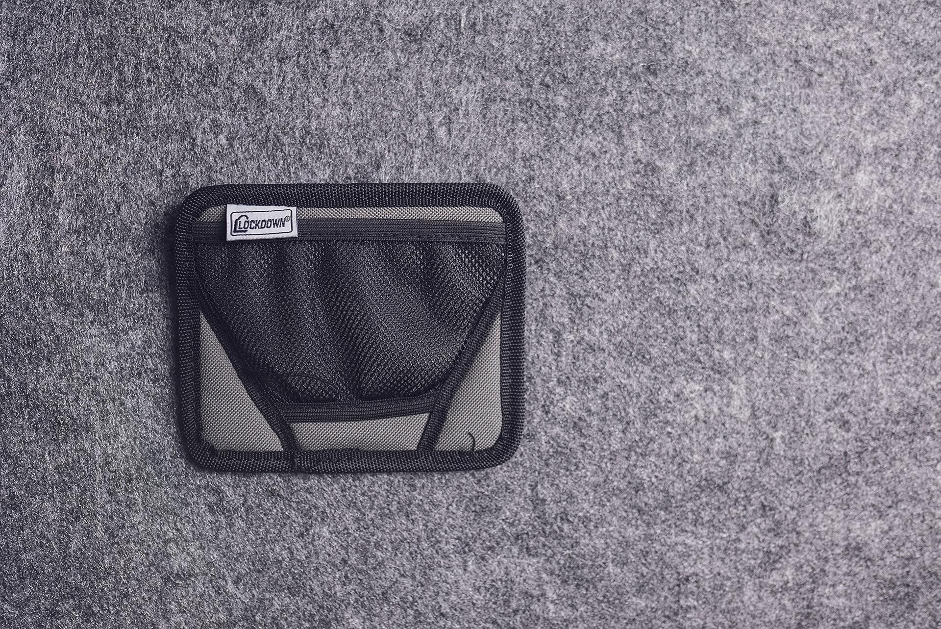 Lockdown Vault Handgun Hanger with Mesh Pocket and Elastic Band