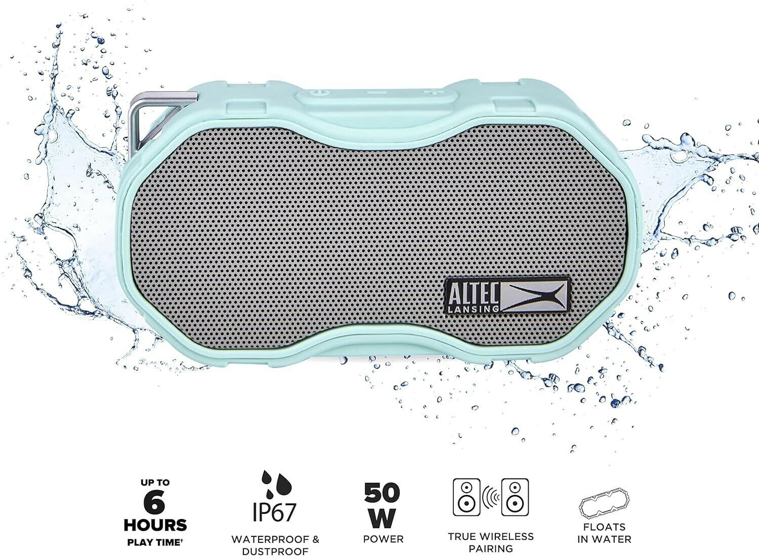 Altec Lansing Baby Boom XL Wireless Bluetooth Portable Speaker System 2pk