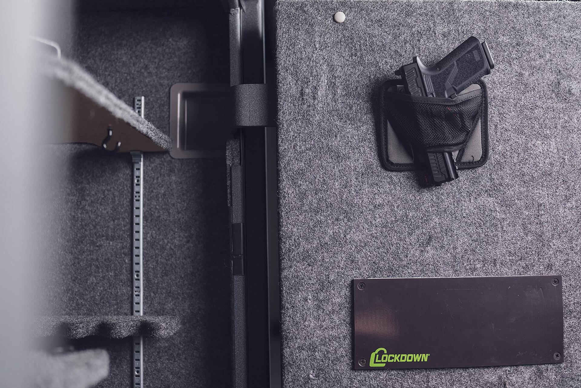 Lockdown Vault Handgun Hanger with Mesh Pocket and Elastic Band