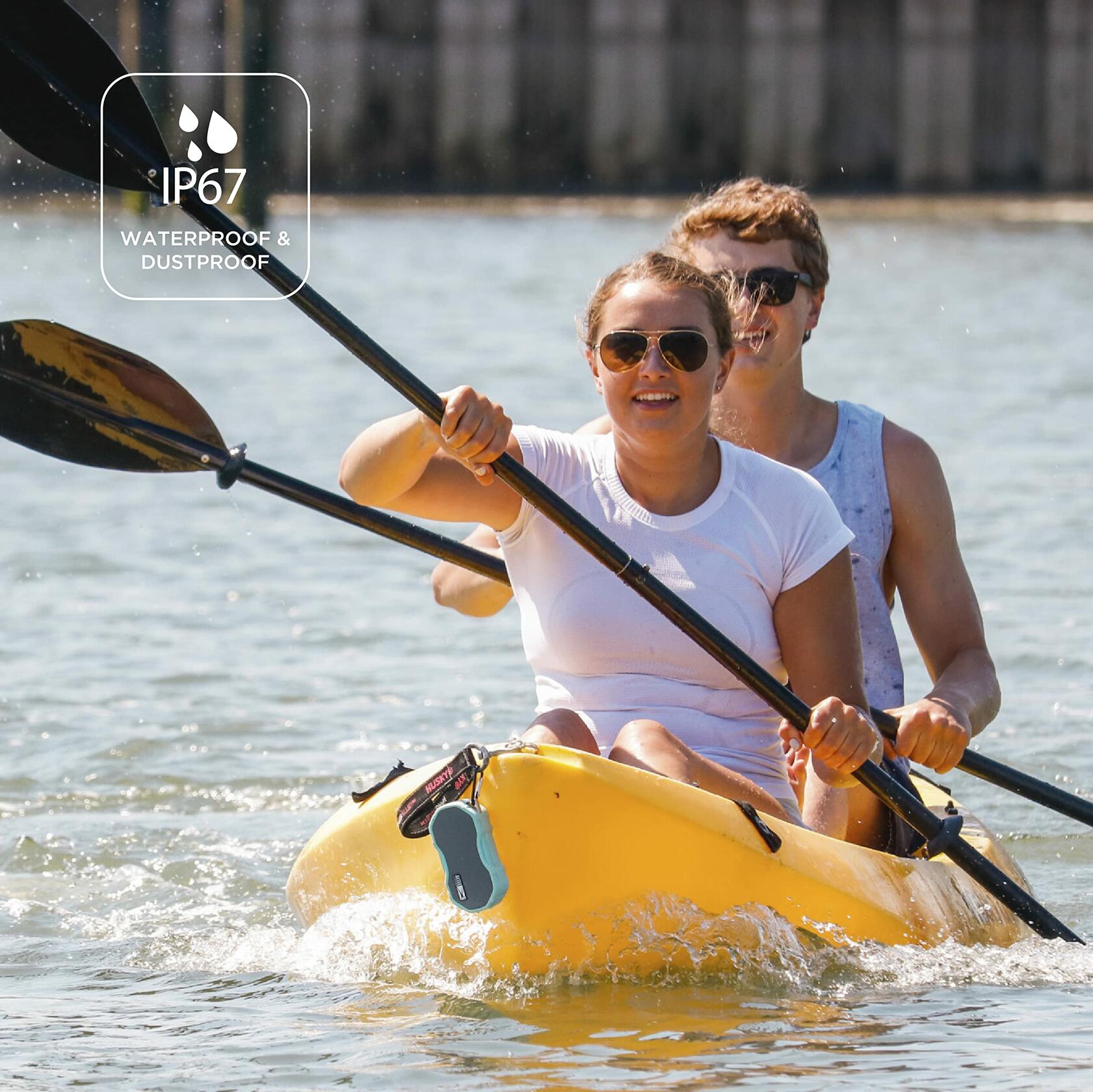 Altec Lansing Baby Boom XL Waterproof Bluetooth Speaker, Wireless 2 Pk, Mint