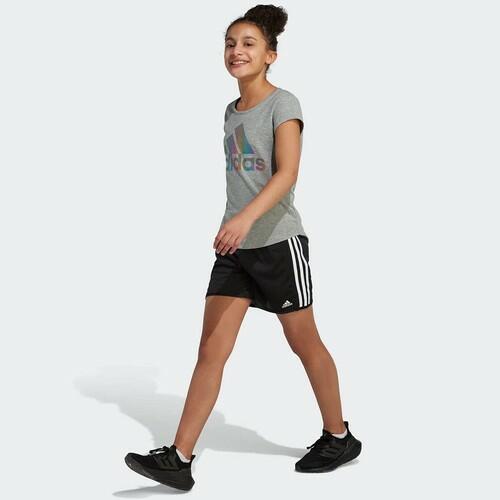 adidas Girls' Big 5" Mesh Althletic Short