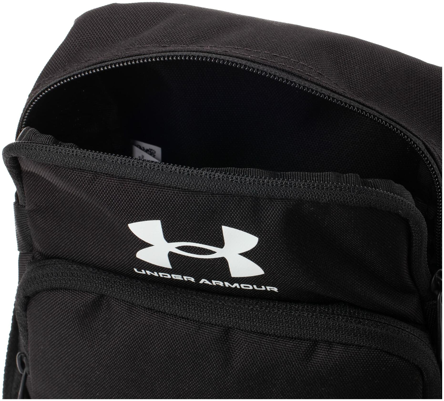 Under Armour unisex-adult Loudon Crossbody , (001) Black/Black/White One size