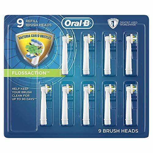 Genuine Oral-B Braun Floss Action Replacement Toothbrush Heads Refill (9 Count)