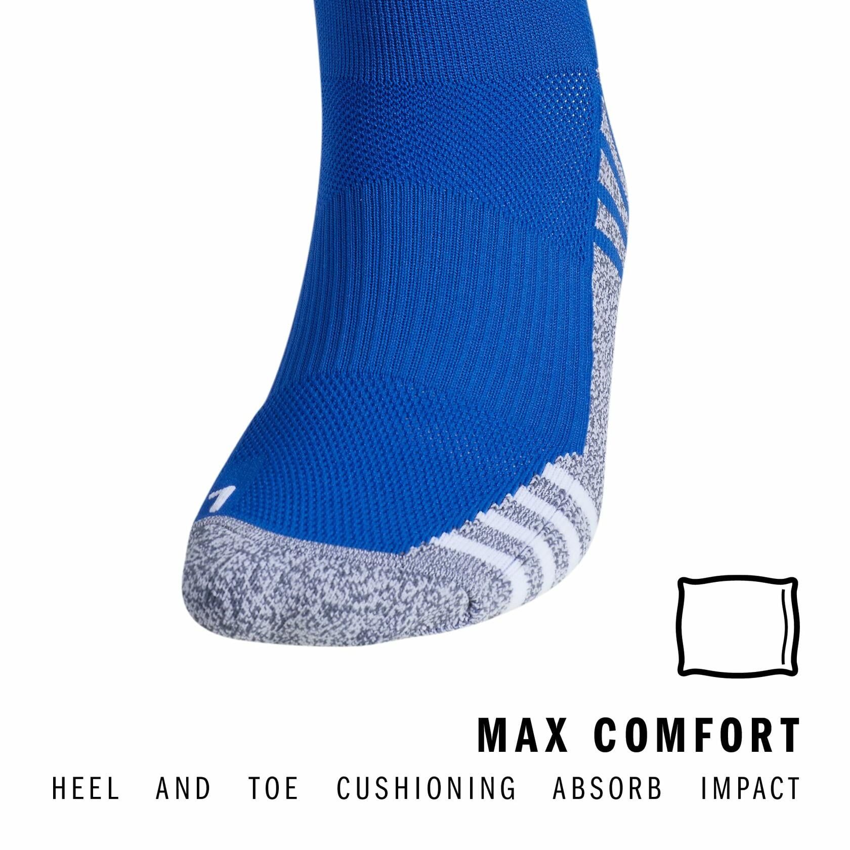 adidas Speed 3 Soccer Socks (1 Pair), Team Royal Blue/White, Medium