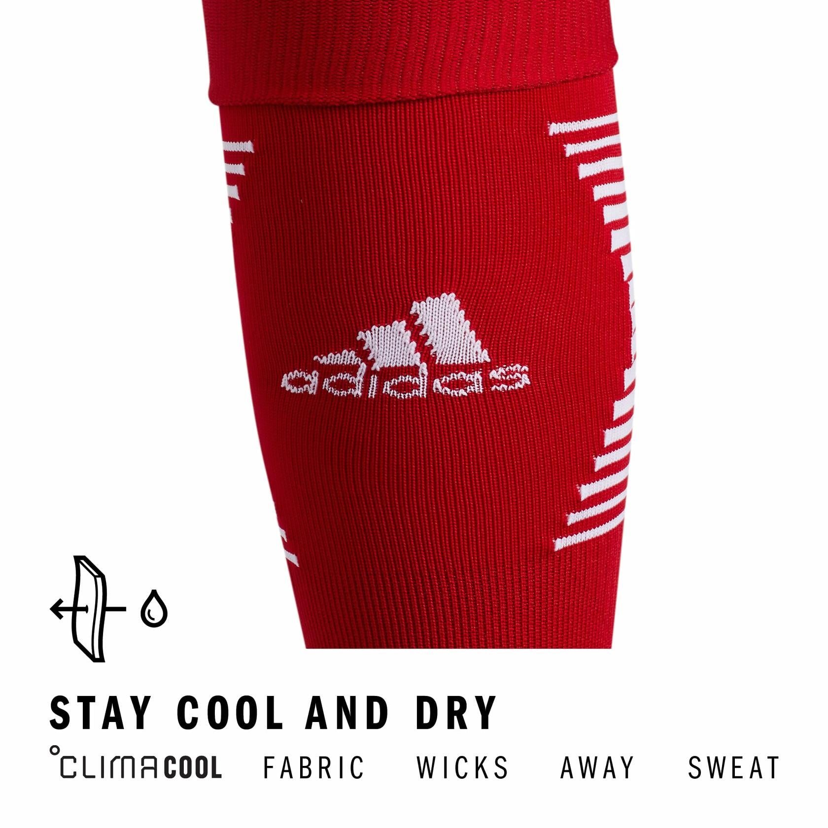 adidas Speed 3 Soccer Socks (1 Pair), Team Power Red/White1, Large