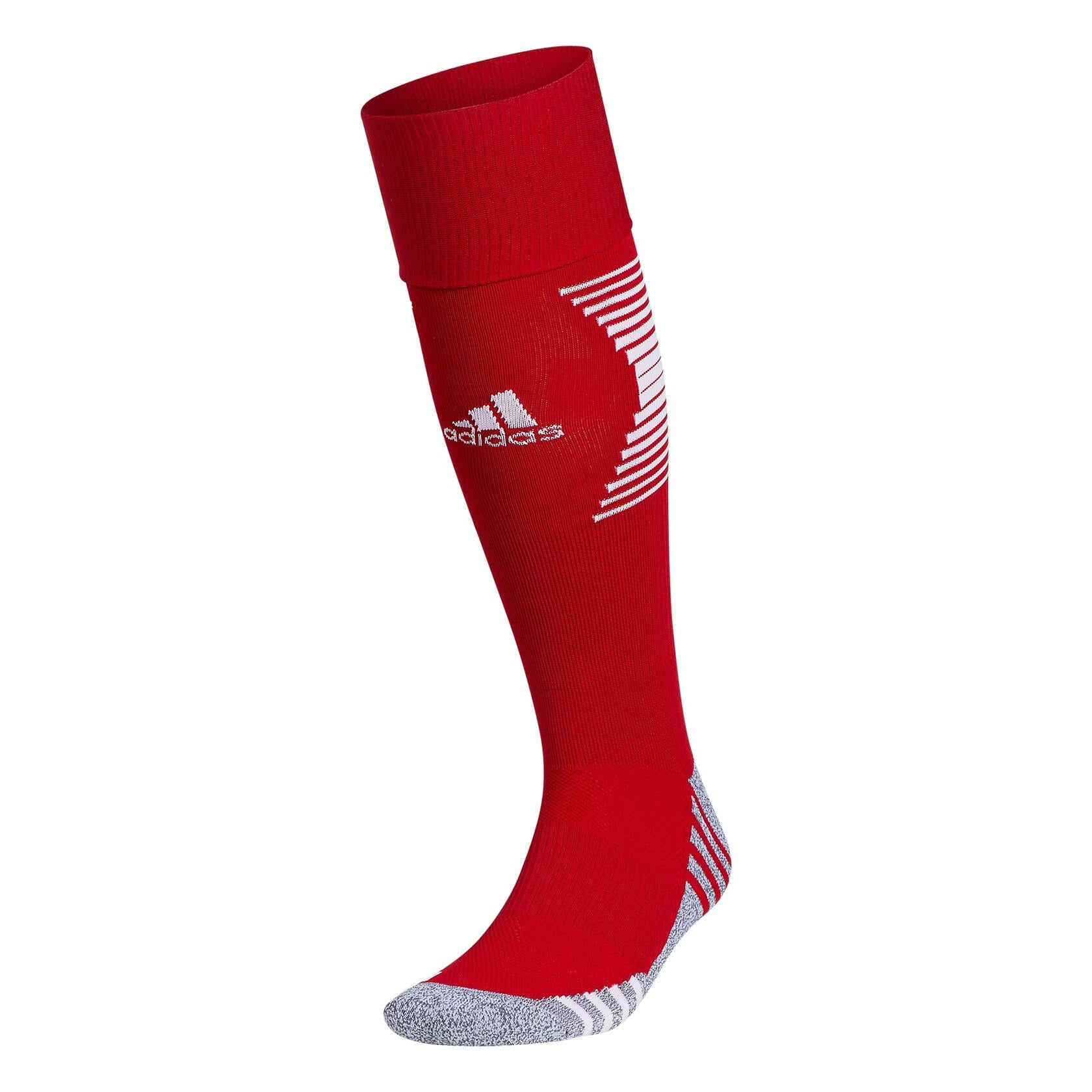 adidas Speed 3 Soccer Socks (1 Pair), Team Power Red/White1, Large