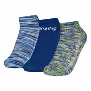 Levi's Boys' Little Kids Low Cut Ankle Socks (3-Pack) Galaxy Blue/Space Dye 9/11
