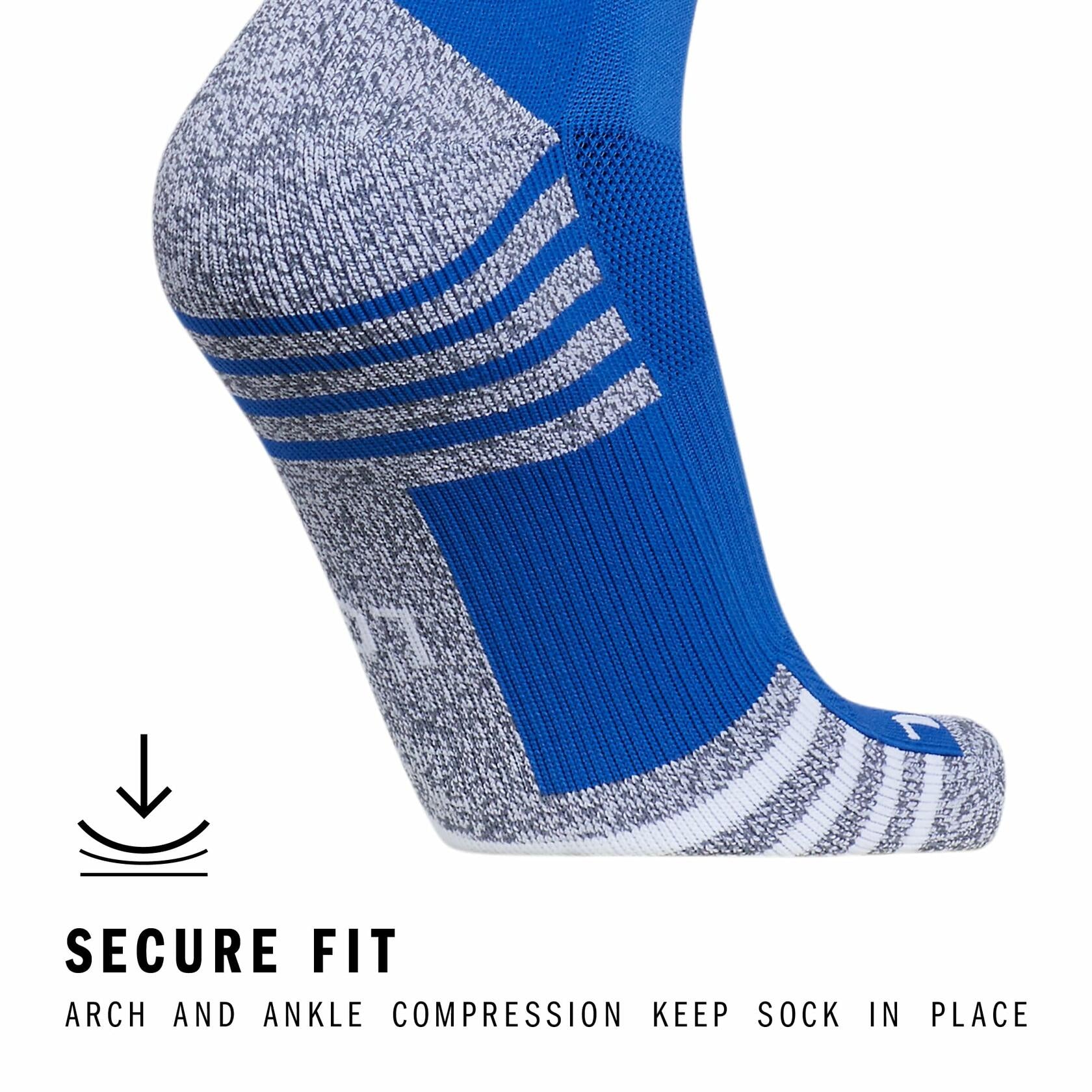 adidas Speed 3 Soccer Socks (1 Pair), Team Royal Blue/White, Medium