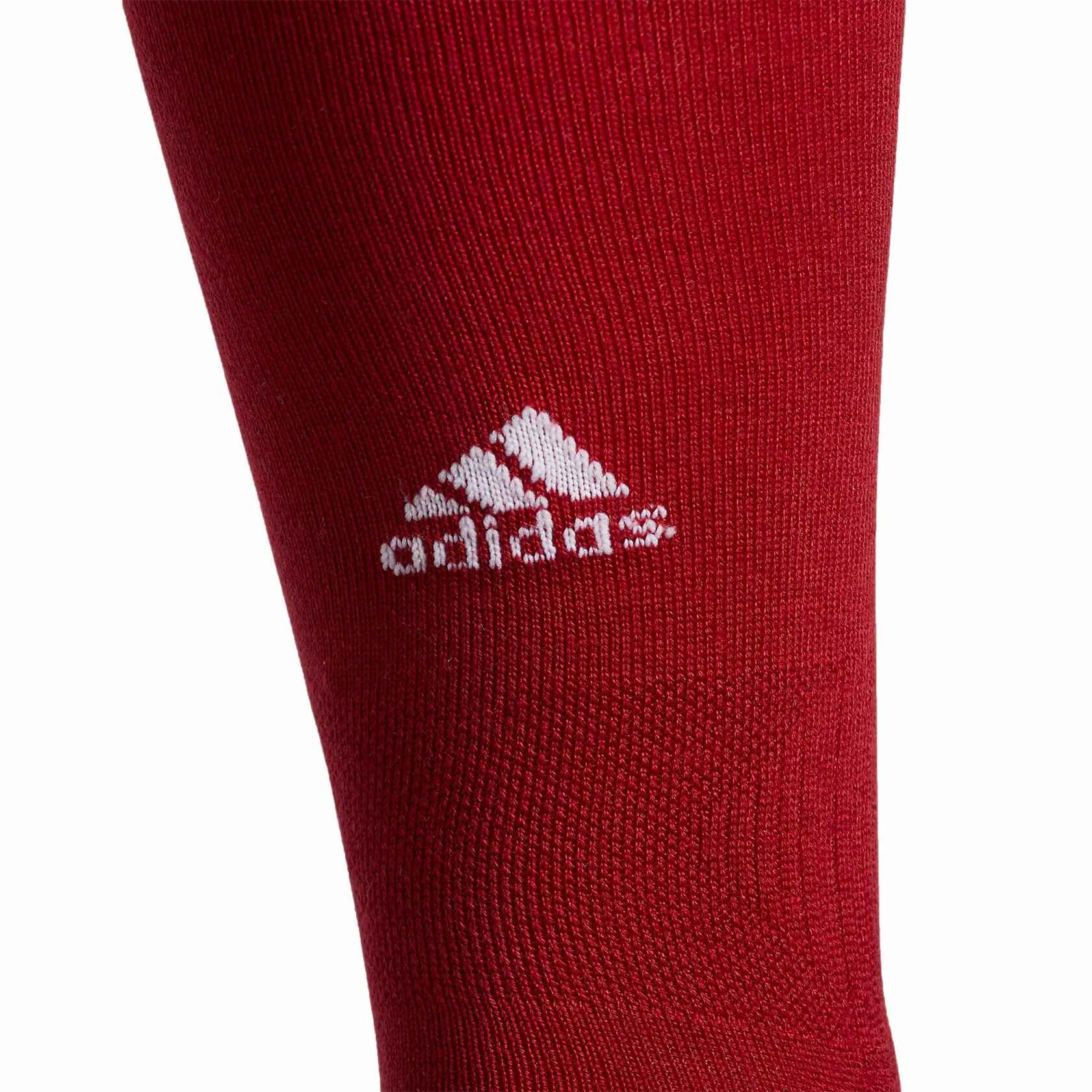 adidas Icon Baseball Softball Socks (1-Pair), Red/Light Onix Grey/White, X-Small