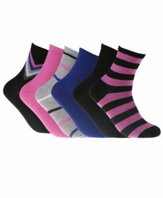 Steve Madden Women's Crew Socks Set, 6 Pairs