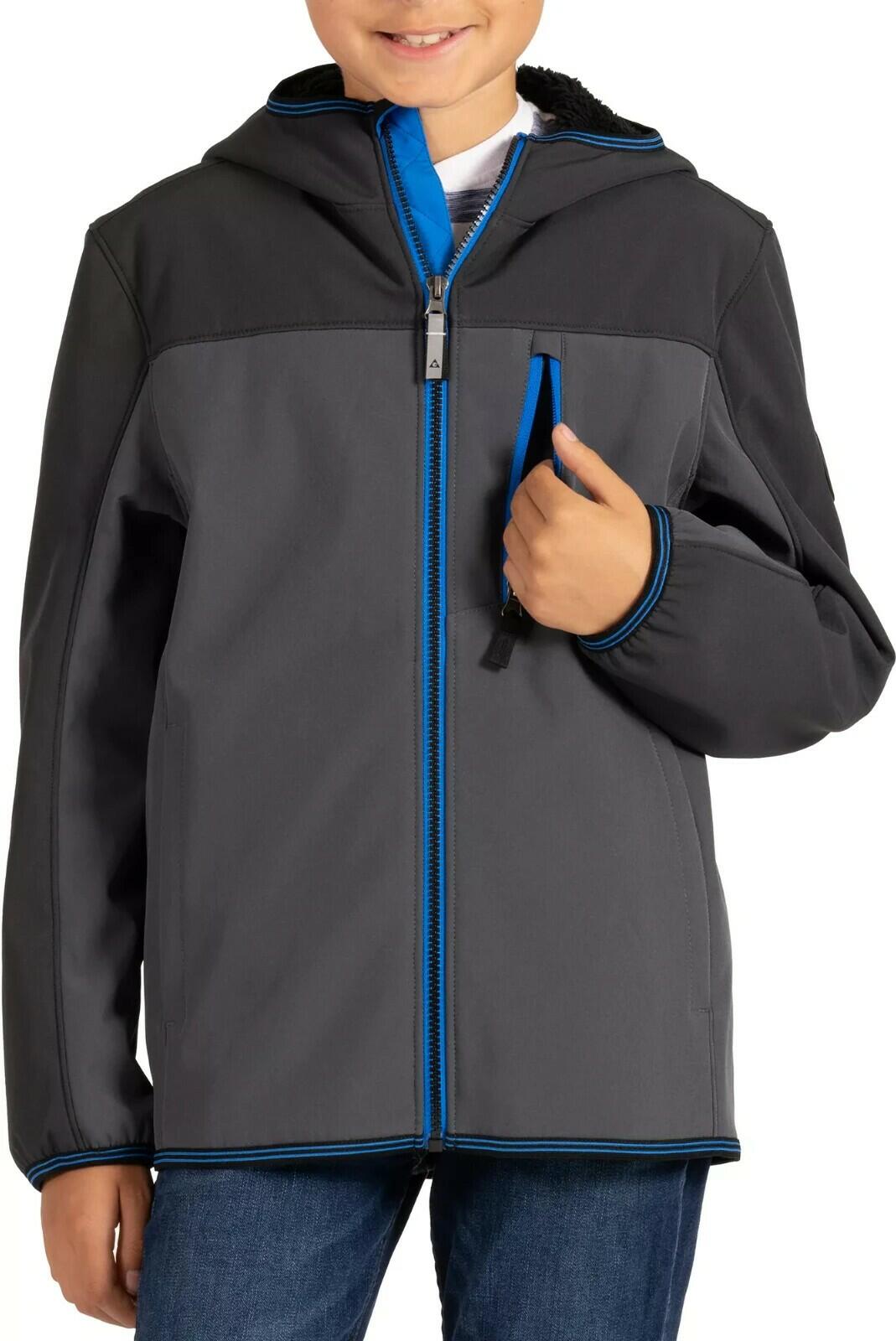 Gerry Boys' Falcon Softshell Jacket Midweight Water-Resistant Wind-Resistant, Small